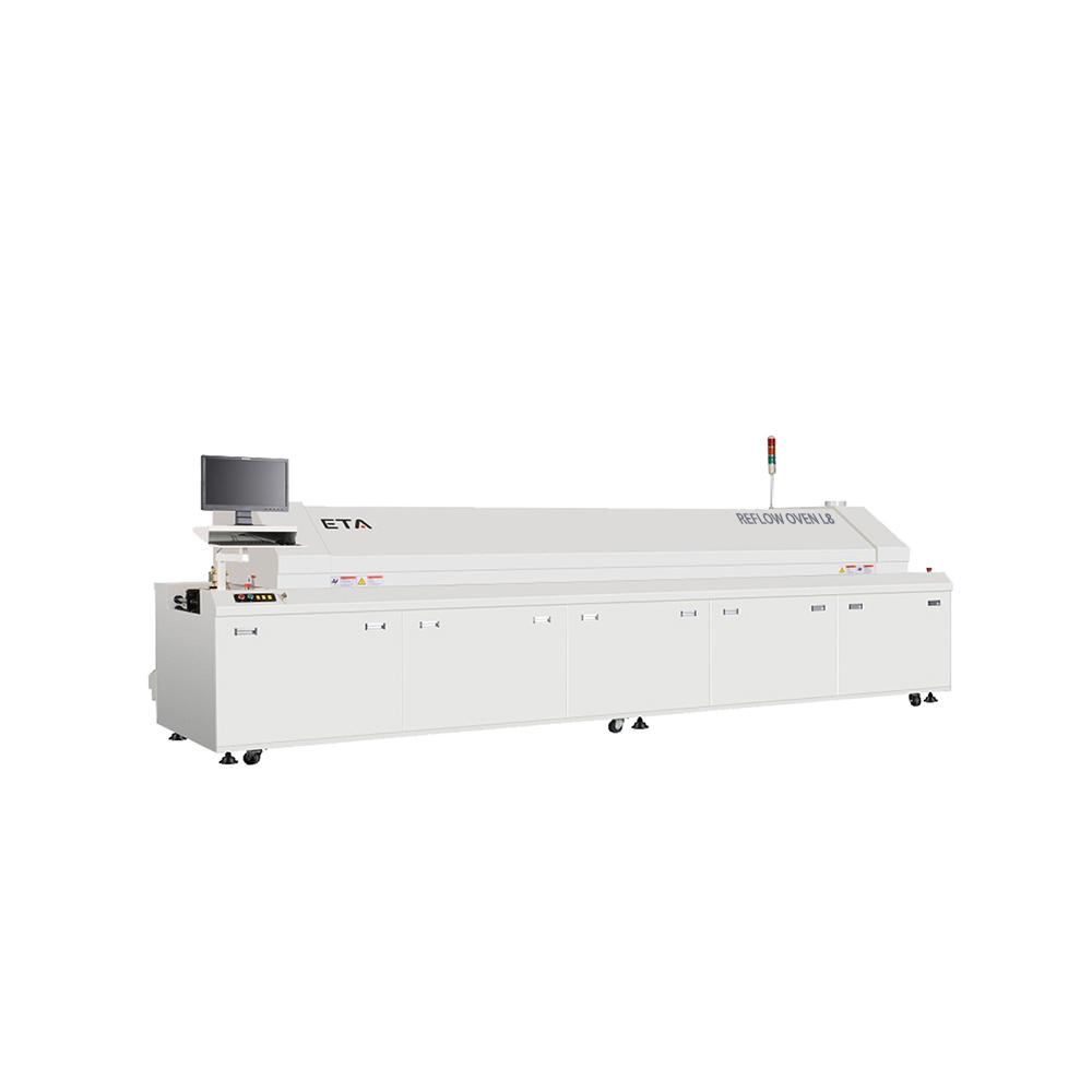 LED Strip Reflow Oven with 10 Zones
